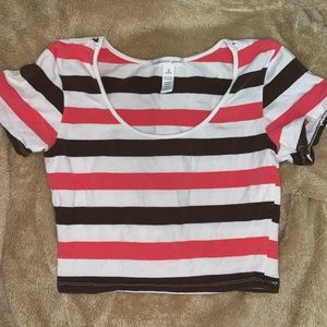 striped crop top